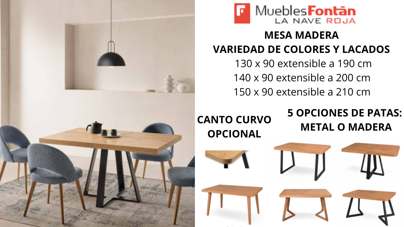 MESAS DE COMEDOR EXTENSIBLES